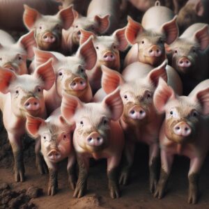 image of pigs that might have swine flu
