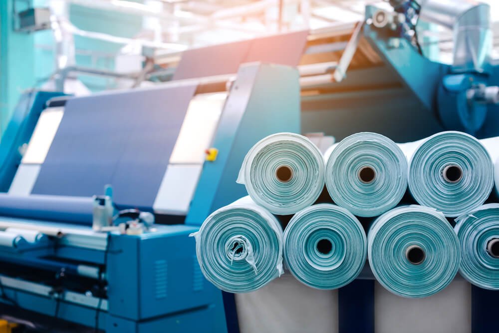 Image shows a textile industry which uses ISO 17299-3 standard to perform odour testing of textiles