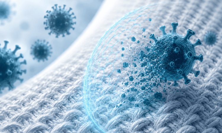 Antiviral textile testing