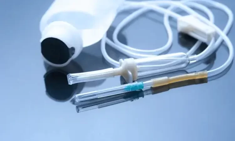 Syringe and bottles