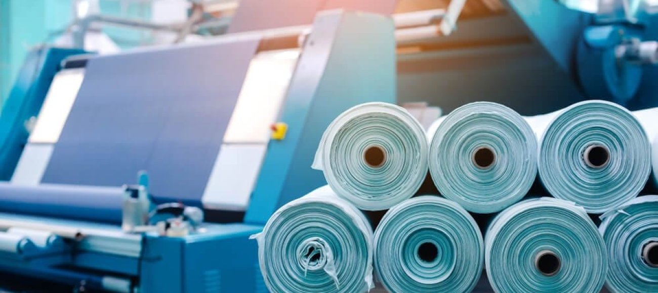 Image shows a textile industry which uses ISO 17299-3 standard to perform odour testing of textiles