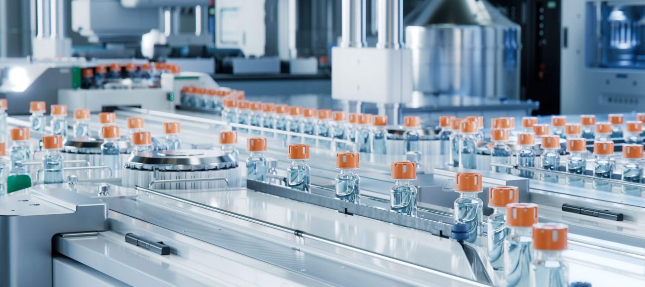 Advanced,Bright,Modern,Pharmaceutical,Factory.,Medical,Ampoule,Production,Line.,Rows
