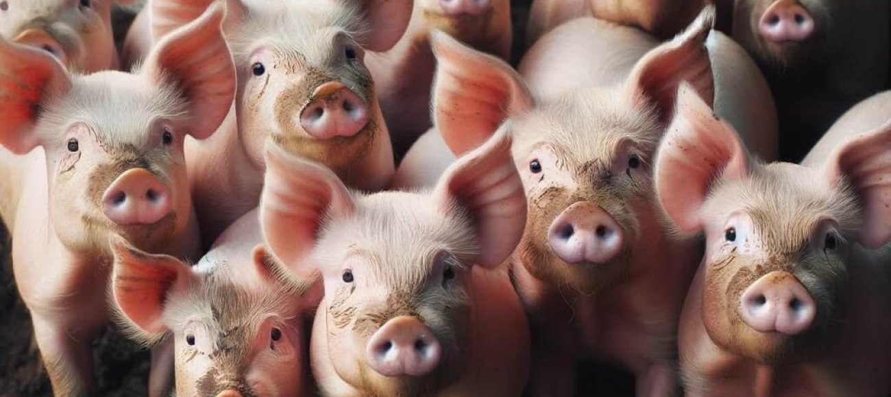 image of pigs that might have swine flu